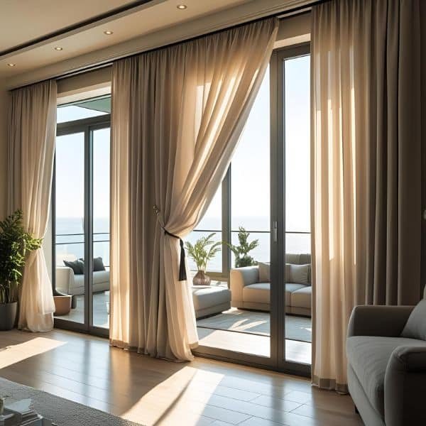 Modern Motorized Curtains Dubai