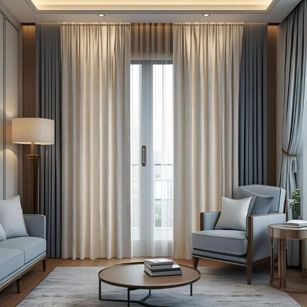 Modern Motorized Curtains Dubai