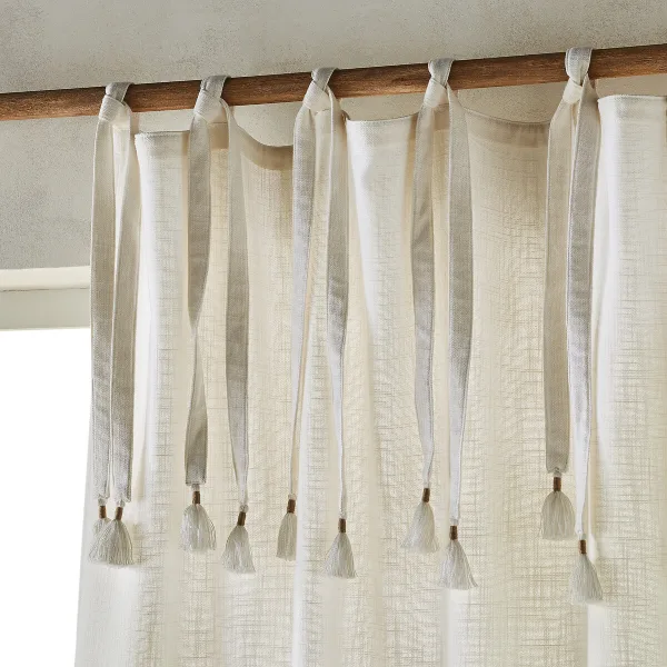 Tie Top Linen Curtains