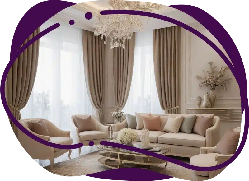 Luxury Motorized Curtains In Dubai