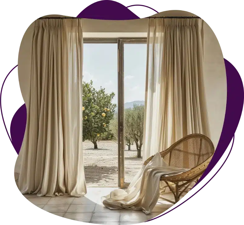 Shop Linen Curtains Dubai