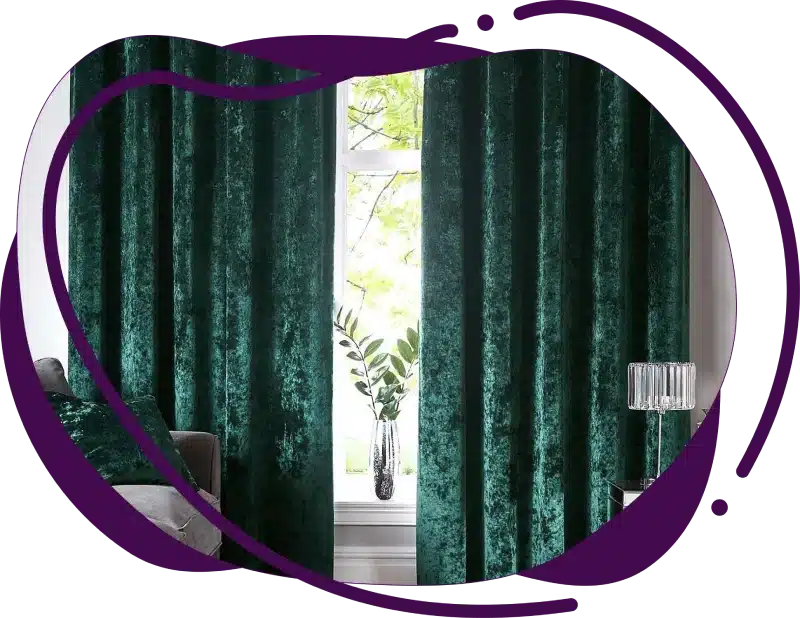 Affordable velvet curtains UAE