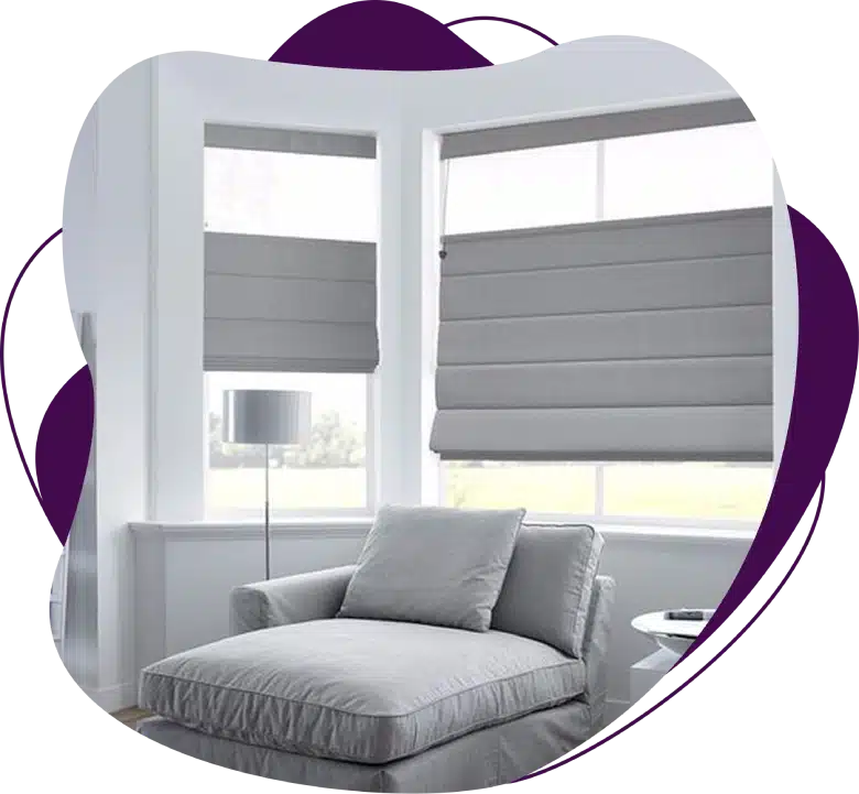Fabric Roman Blinds in Dubai