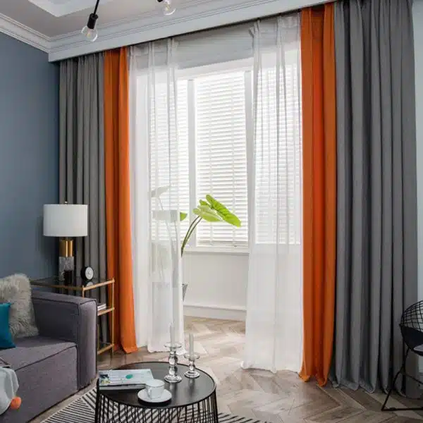 Minimalist window drapes Dubai