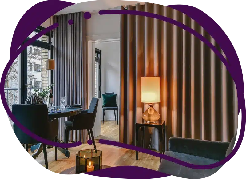 Modern wave Curtains Dubai