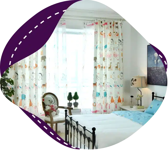 playful window curtains Dubai
