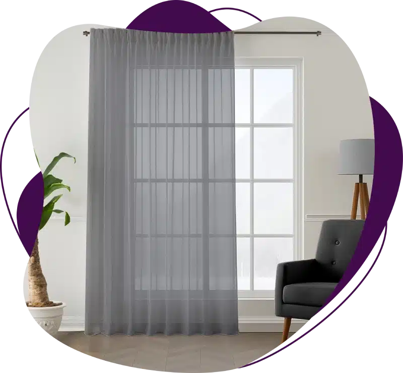 Sheer Chiffon Curtains In Dubai