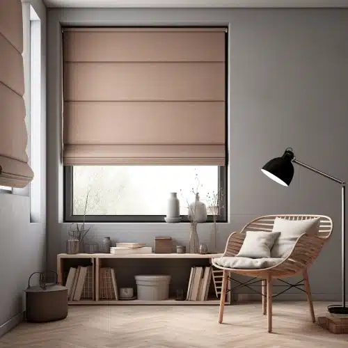 Electric-Pure-Linen-Coconut-Double-Roman-Blinds