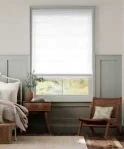 Felicity True White Roman Blind
