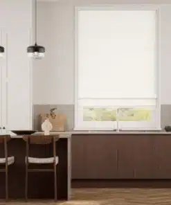 Mila Bone White Roman Blind