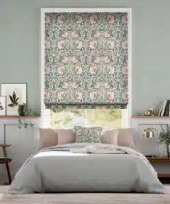 William Morris Pimpernel Blush Roman Blind