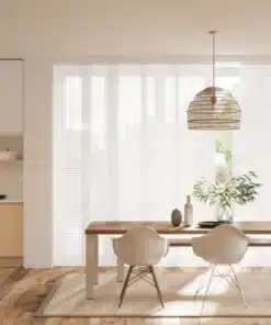 Belize Natural White Panel Blind