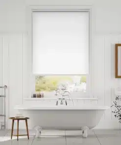 Chromium Thermal Blackout Satin White Roller Blind