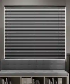 Classic Wooden Venetian Blinds – Black
