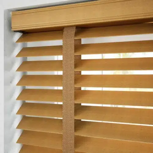 Golden Oak Wooden Venetian Blind scaled