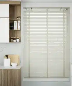 Grey Vintage Wooden Venetian Blinds