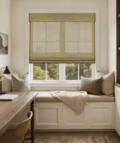 Rae Natural Jute Flax Woven Shade – Khaki