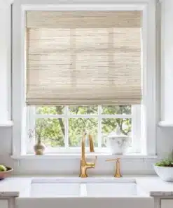 Ramie Bamboo Woven Shade – Beige Brown