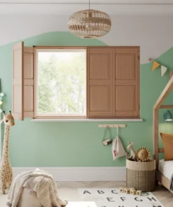 Real Wood Shutter Solid Panel