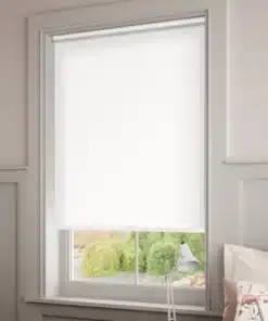 Sevilla Blackout Crisp White Roller Blind