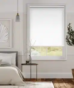 Static Blackout White Roller Blind