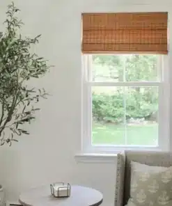 Sybil Bamboo Roman Shade – Flax