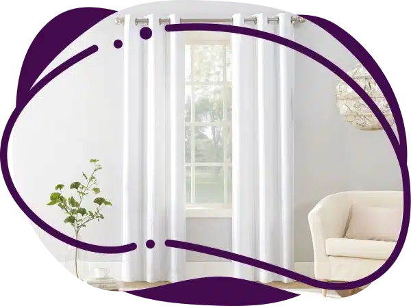 Custom White Curtains Dubai