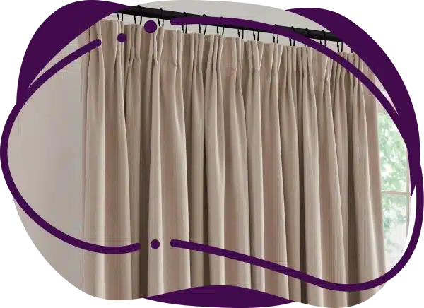 Made-to-Measure Pinch Pleat Curtains Dubai