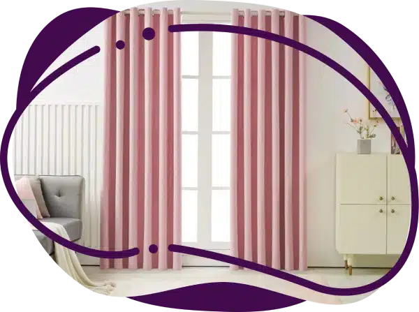 Pink Blackout Curtains Dubai