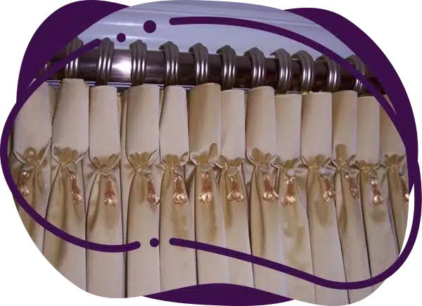 Goblet Pleat Curtains in Dubai