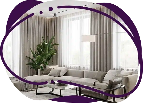 Living Room Curtains in Dubai