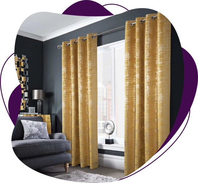 Golden Curtains in Dubai