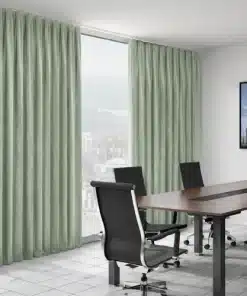 Green Poised Office Curtain