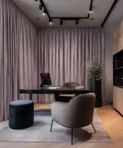 Lavender Office Curtain