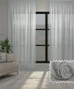 White Sheer Drape