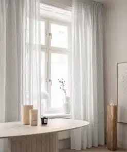 White Stripe Sheer